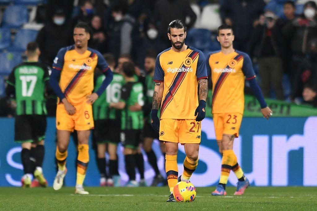 La reazione dopo il primo gol del Sassuolo (Getty Images)