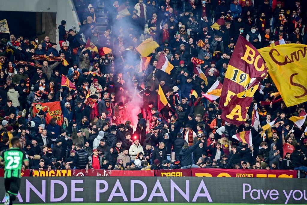 I tifosi della Roma al Mapei (As Roma via Getty Images) 