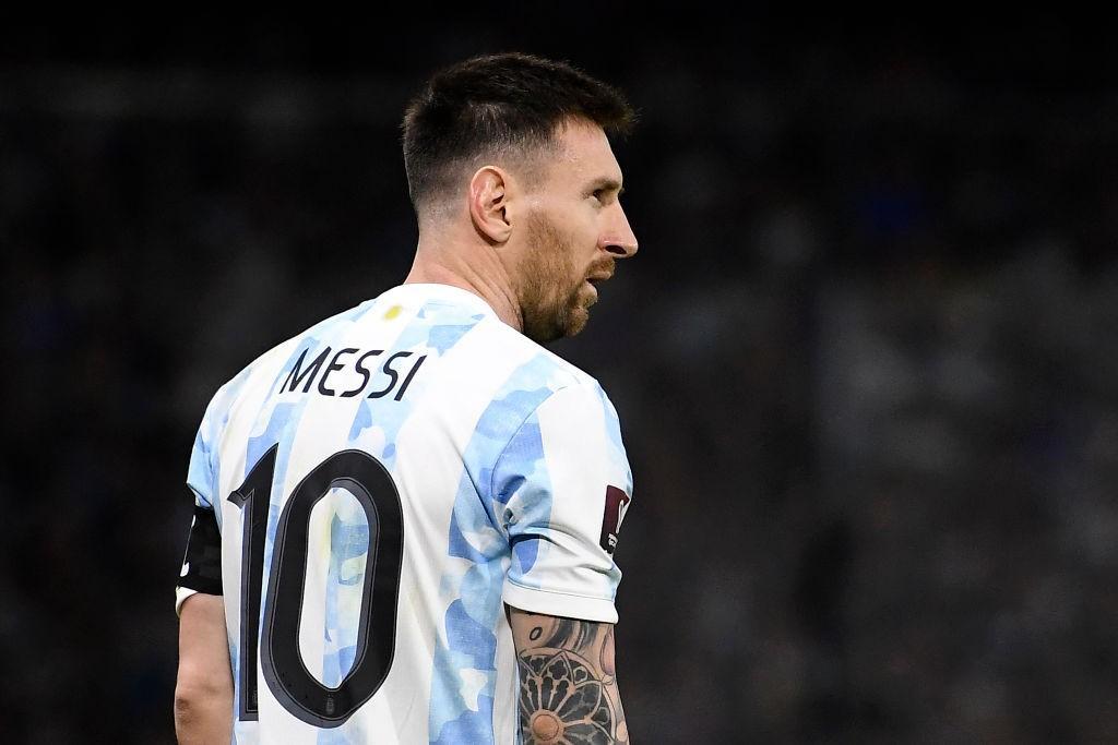 Lionel Messi con la maglia dell'Argentina (Getty Images)