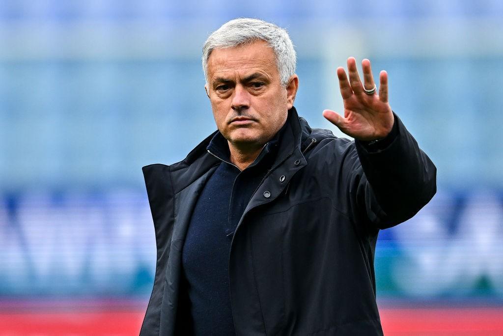 Il tecnico giallorosso Mourinho (As Roma via Getty Images) 