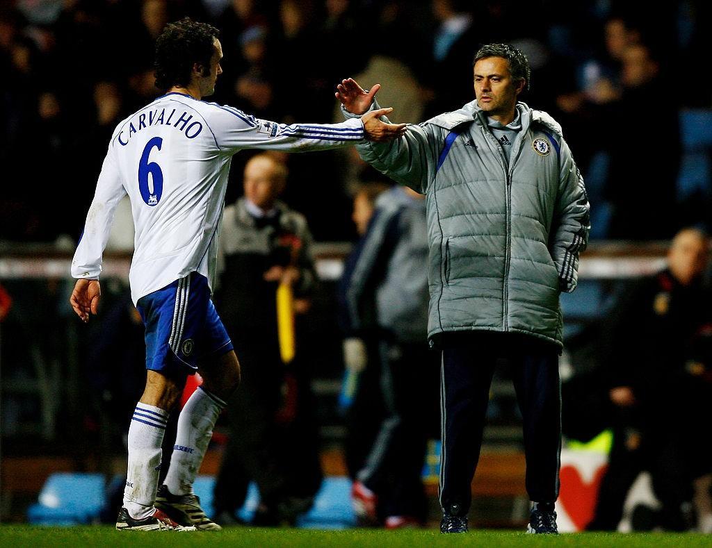 Carvalho e Mourinho al Chelsea nel 2007 (Getty Images)