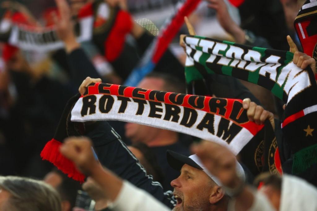 L\'entusiasmo dei tifosi del Feyenoord in vista della finale (Getty Images)