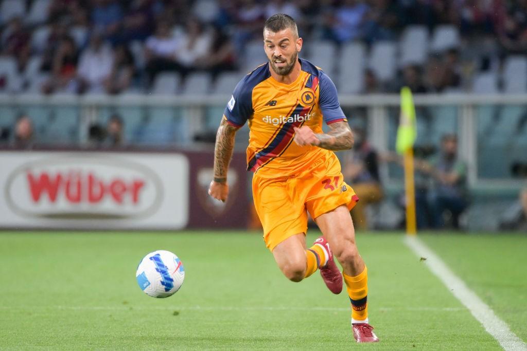 Leonardo Spinazzola durante Torino-Roma (Getty Images)