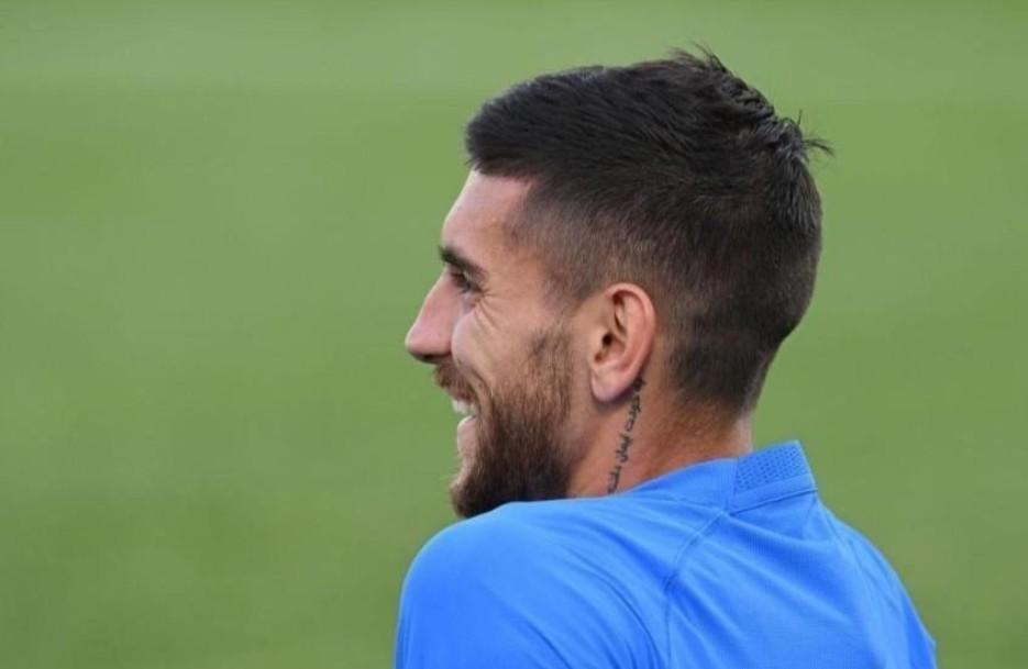 Lorenzo Pellegrini, durante un allenamento con la Nazionale (Getty Images)