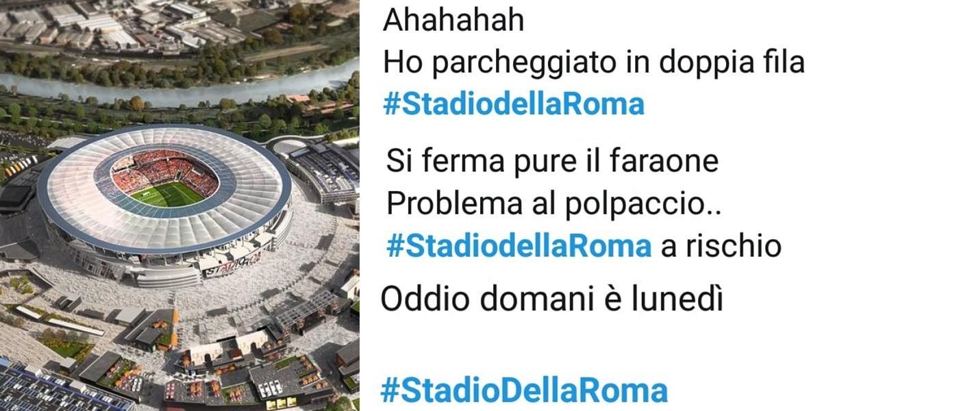 Twitter, i tifosi si ribellano: #StadioDellaRoma l'hashtag buono per tutto