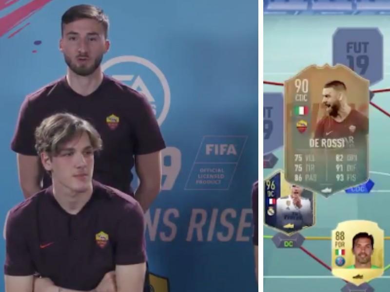 VIDEO - I calciatori della Roma scelgono la formazione ideale a Fifa: c'è De Rossi