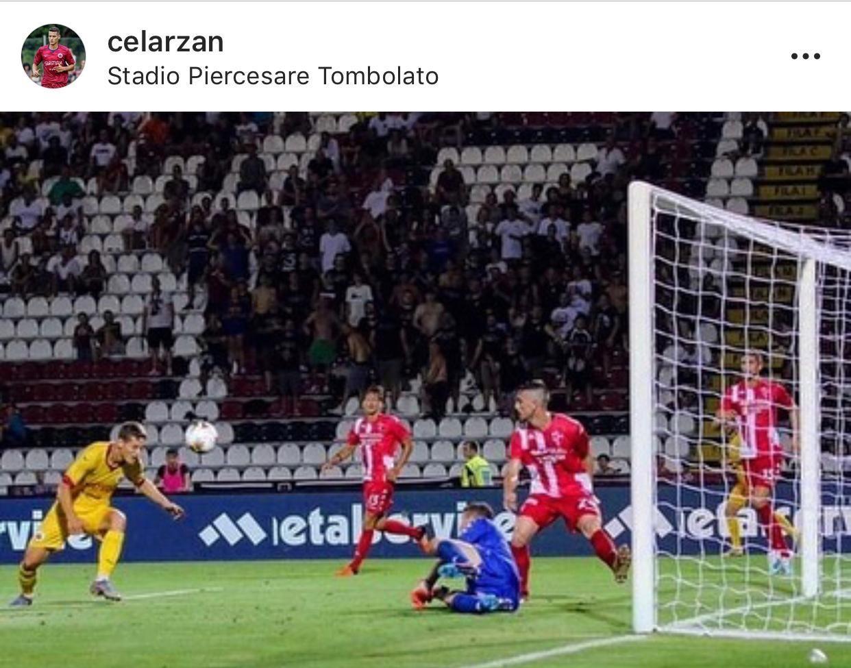 Coppa Italia, Celar: trova il suo primo gol con la maglia del Cittadella