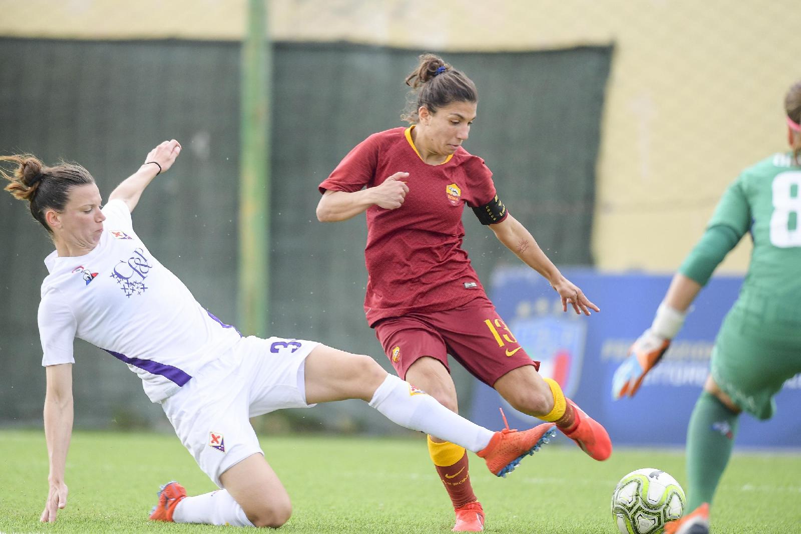 Elisa Bartoli in campo lo scorso anno contro la Fiorentina ©LaPresse