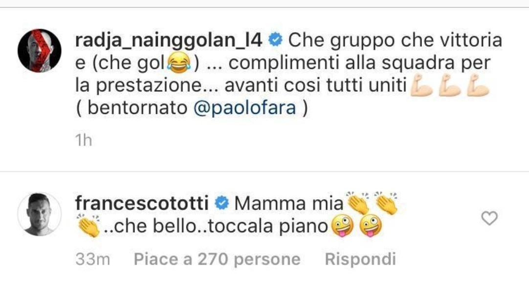 VIDEO - Nainggolan condivide il suo gol, Totti commenta: 
