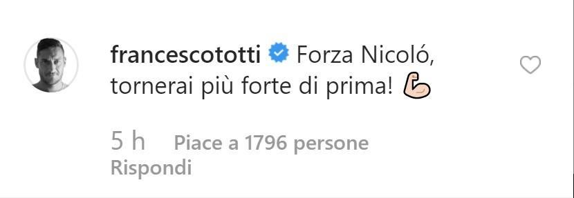 Foto Zaniolo I Messeggi Di Conforto Da Totti A Modric