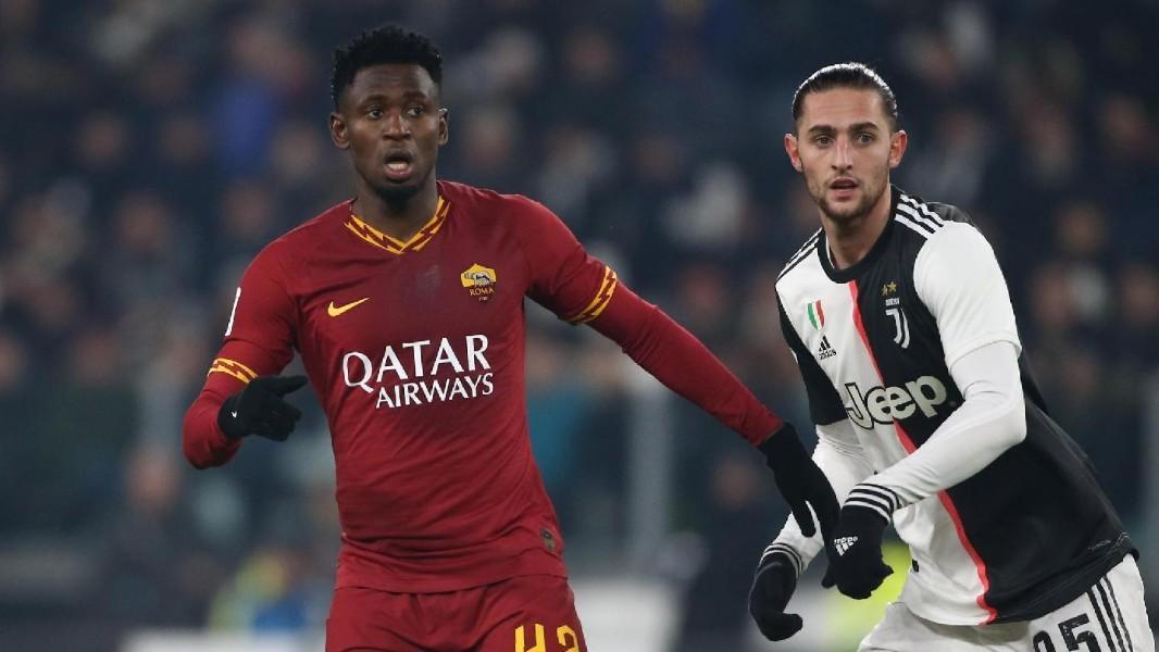 Amdou Diawara durante Juventus-Roma, di Mancini