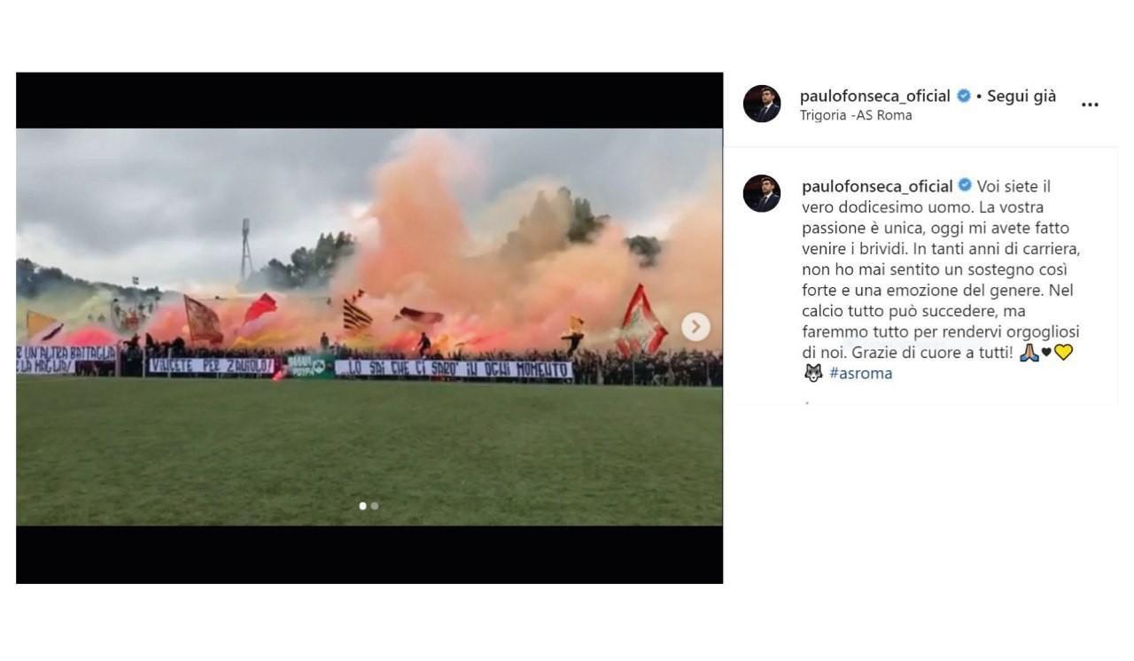 VIDEO - Fonseca ai tifosi: 