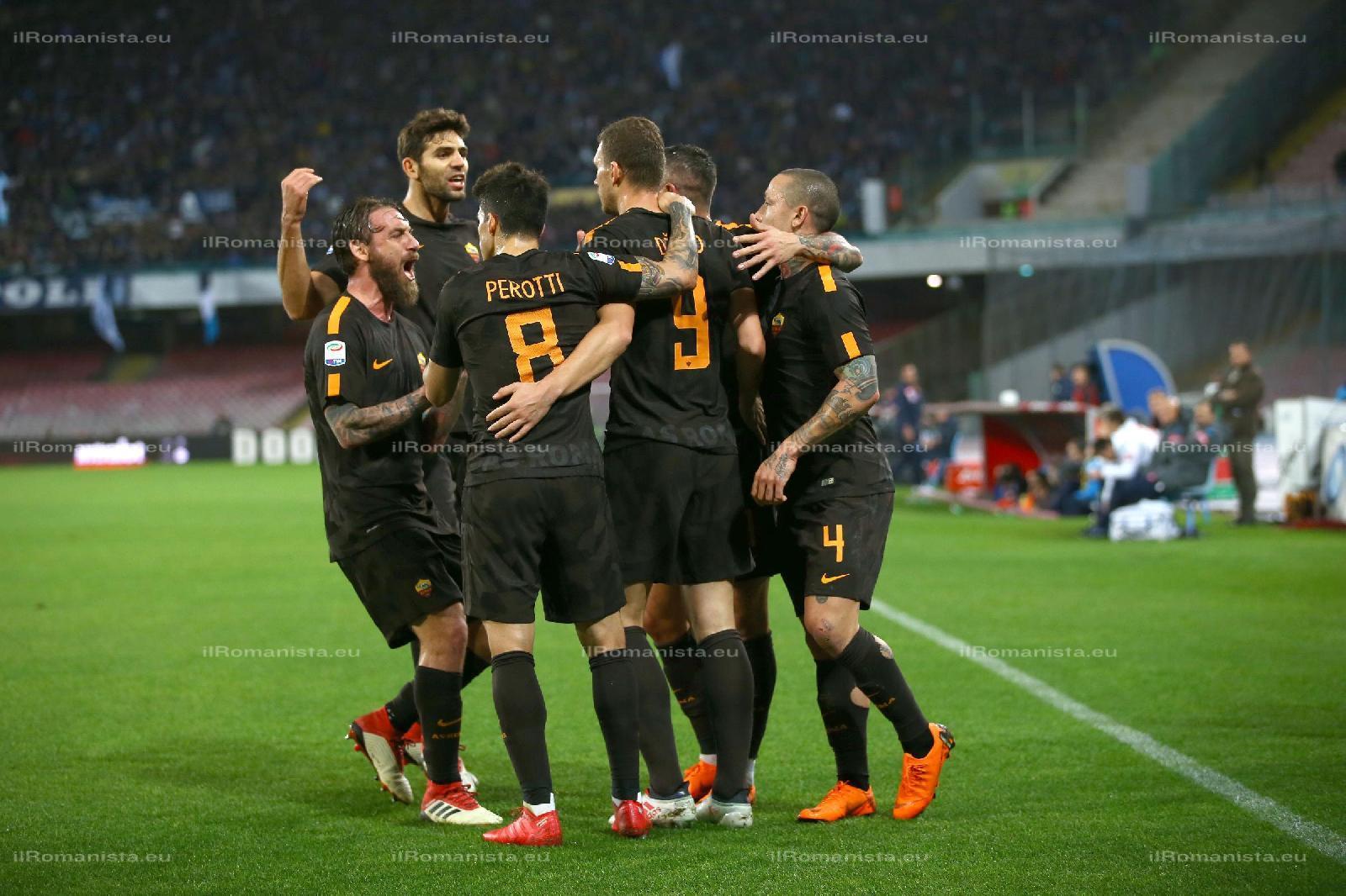 Napoli-Roma 2-4: i Lupi sbranano la squadra di Sarri e vanno al terzo posto