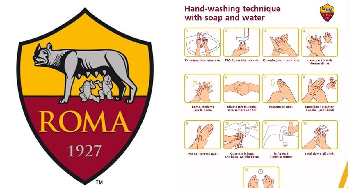 VIDEO - Virus, il consiglio della Roma: lavarsi le mani seguendo i cori della Curva Sud