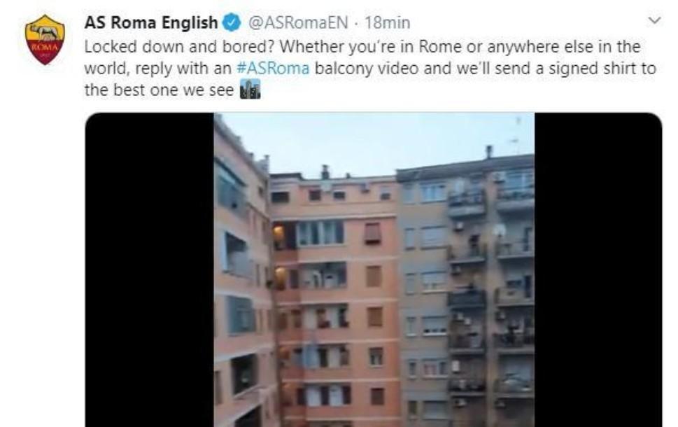 VIDEO - La Roma premierà con una maglia autografata il miglior video tifoso dal balcone