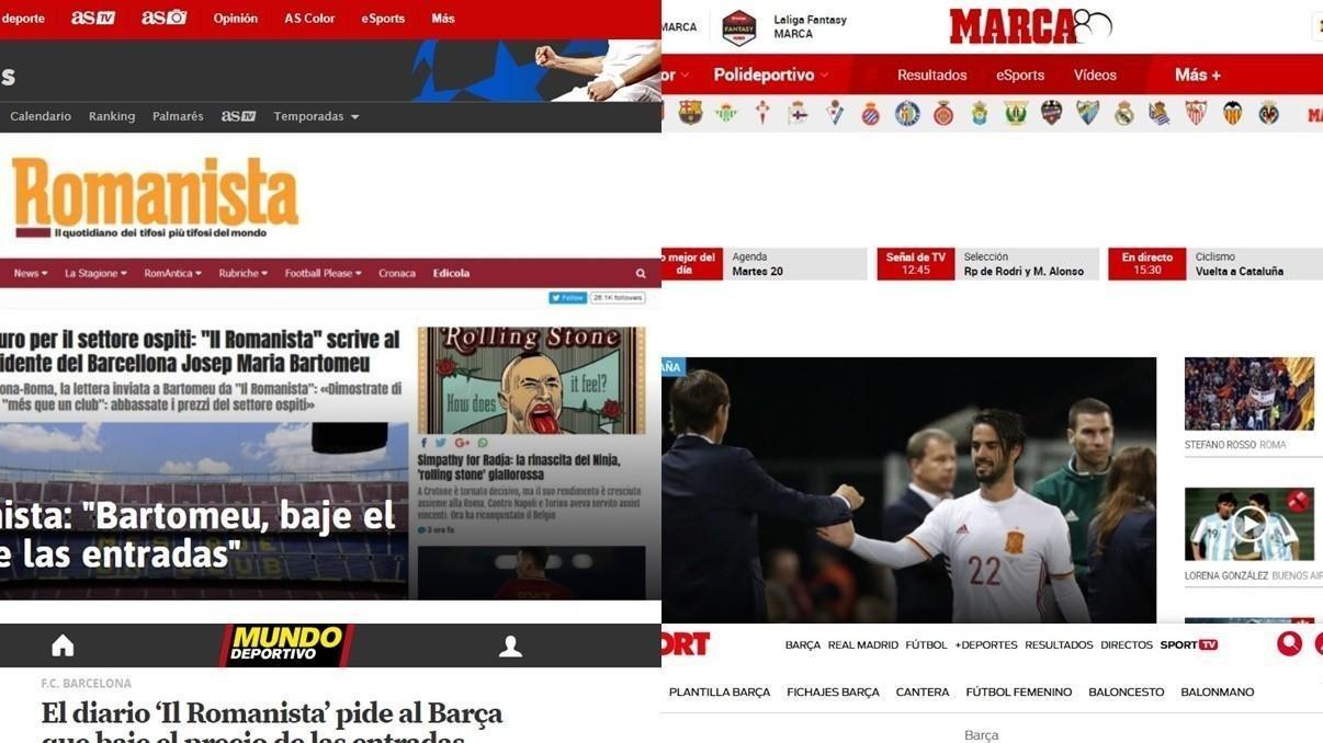 Lettera al Barça: l'iniziativa del Romanista 'invade' la stampa spagnola