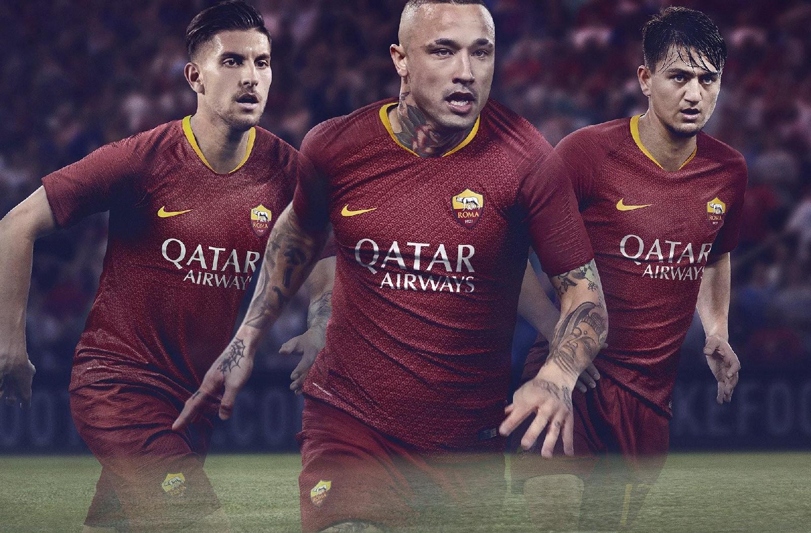 AS Roma published new Nike's home jersey for the 2018/19 season