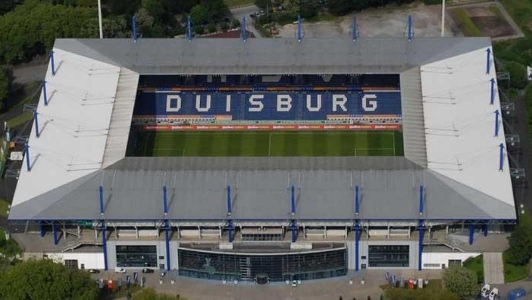 La MSV Arena di Duisburg, lo stadio che ospiterà Siviglia-Roma 