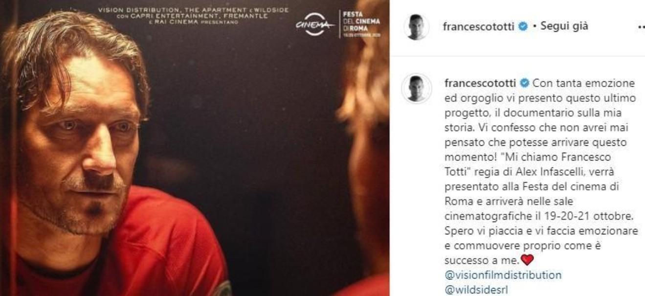 FOTO - Totti presenta il documentario sulla sua storia: 