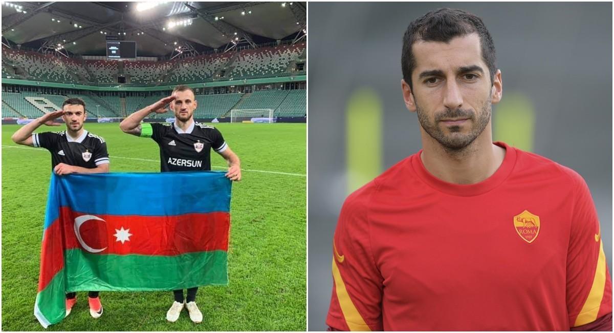 FOTO - Il capitano dell'Azerbaijan a Mkhitaryan: 