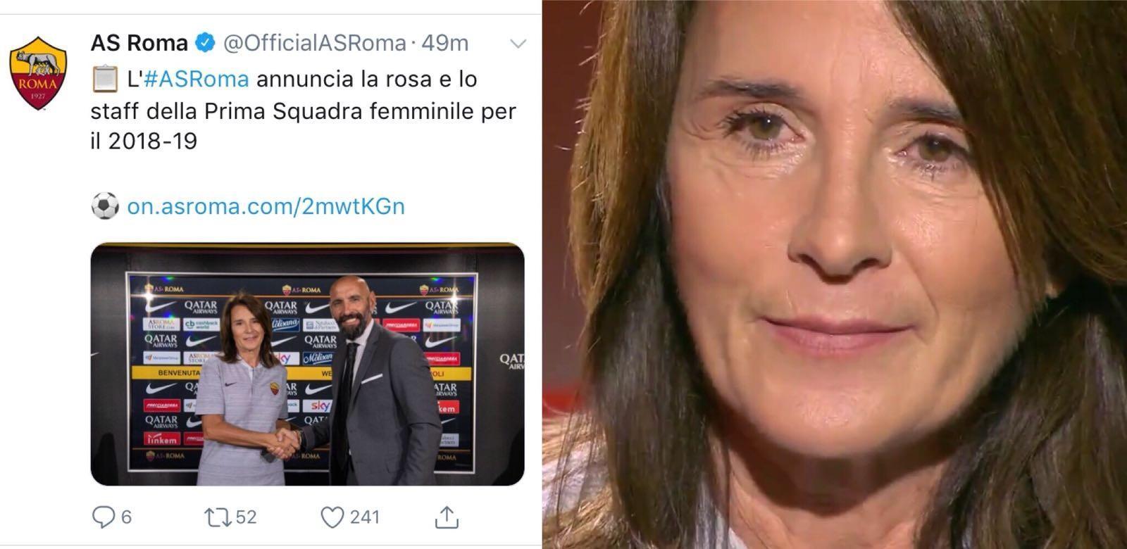 Ecco la Roma Femminile: Bavagnoli allenatrice, Bartoli capitano