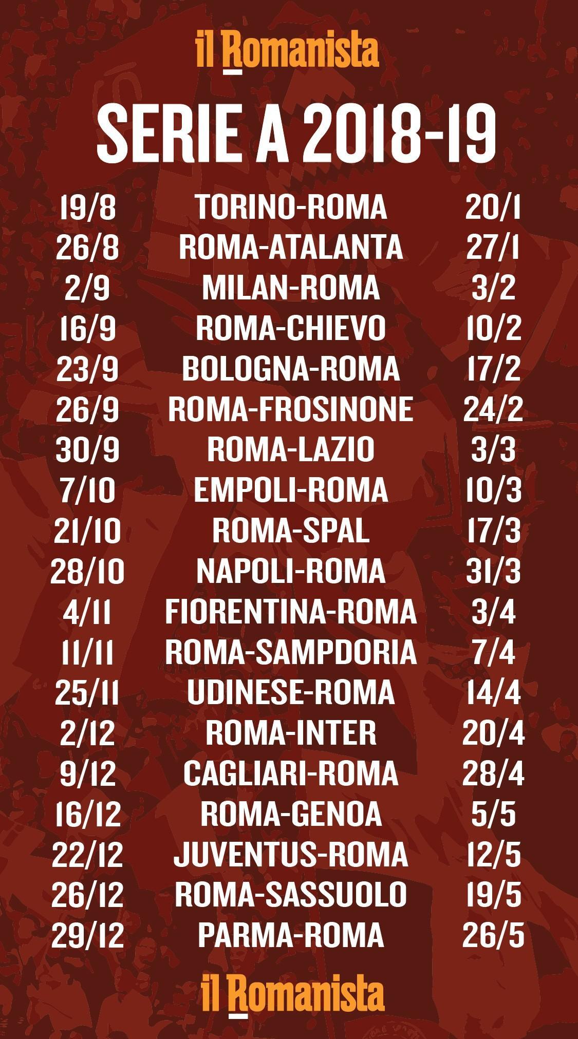 Scarica Il Calendario Della Serie A E Lo Sfondo Per Il Cellulare Con Tutte Le Partite