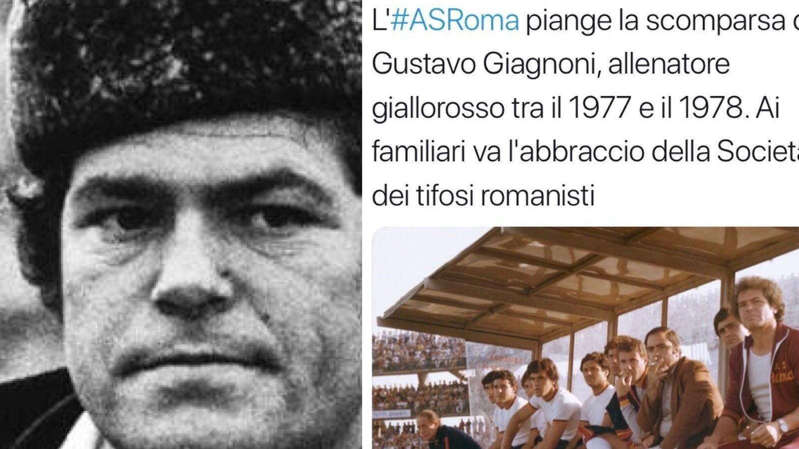 La Roma ricorda Gustavo Giagnoni, allenatore giallorosso tra il 1977 e il 1978