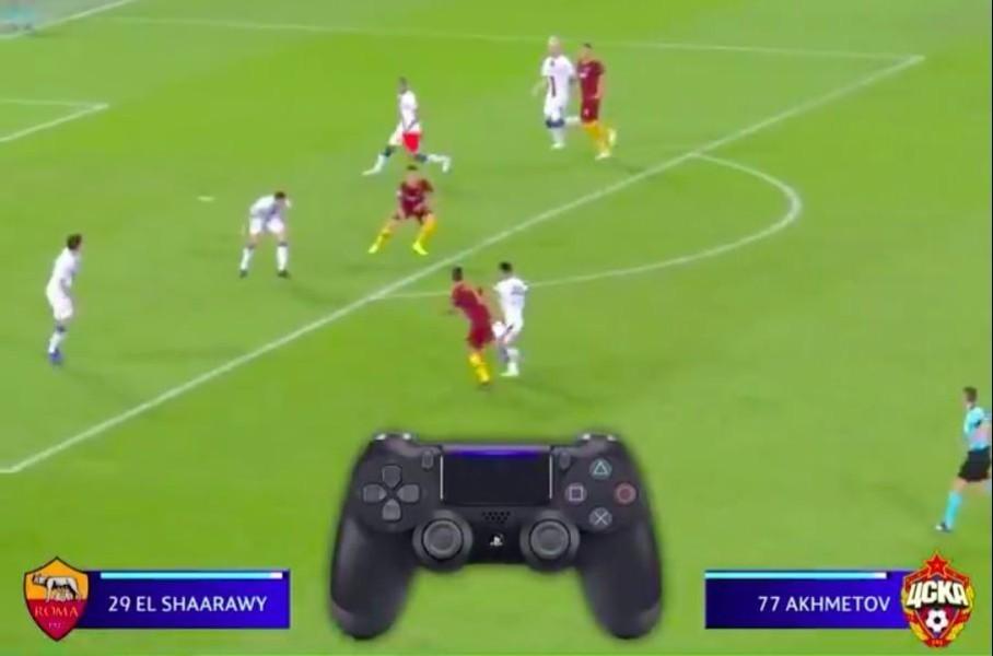 VIDEO - L'Uefa celebra il gol da videogame della Roma in Champions League