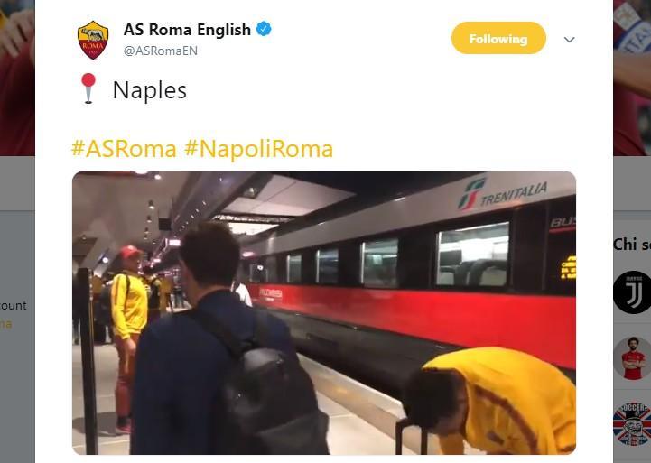 VIDEO - La Roma è arrivata a Napoli, domani sera il big match
