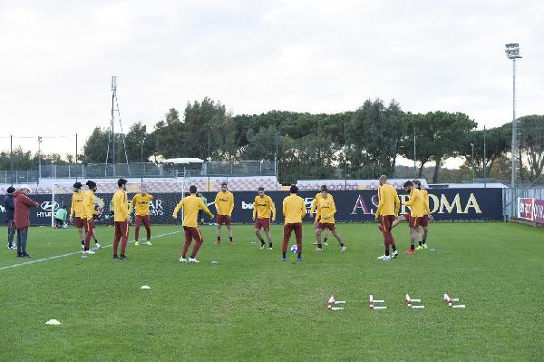 Il gruppo giallorosso ©LaPresse