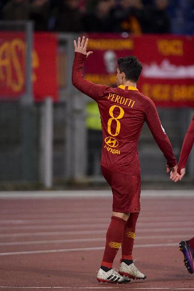 Diego Perotti e la corsa sotto la Curva Sud ©LaPresse