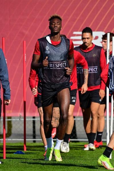 Abraham in allenamento (As Roma via Getty Images)