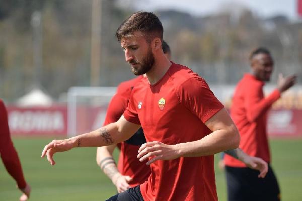 Cristante a Trigoria (AS Roma via Getty Images)
