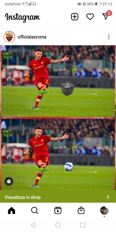 La Roma ironizza sui social dopo il gol di Pellegrini