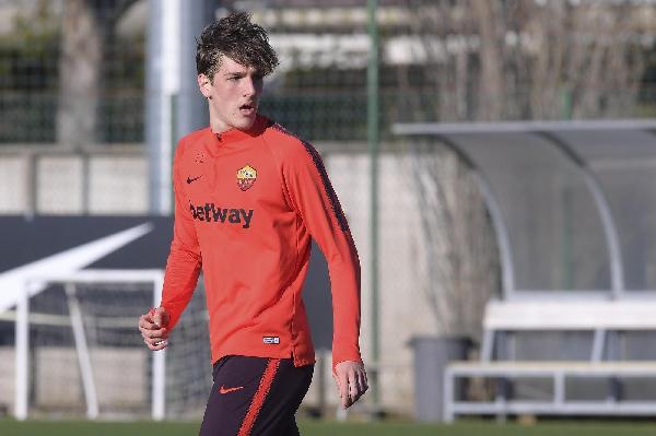Zaniolo durante l'allenamento ©LaPresse