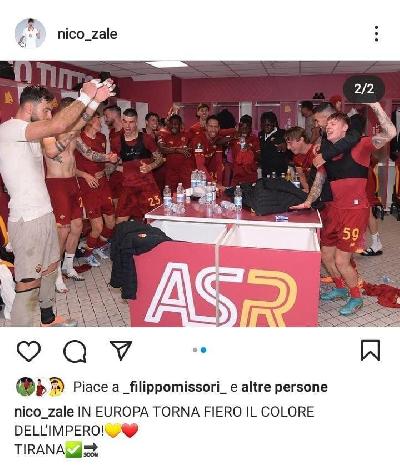 FOTO - Roma, tutte le esultanze dei calciatori sui social 