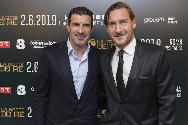 Totti e Figo protagonisti alla presentazione de ©LaPresse