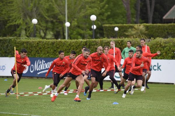 Sessione di scatti per la squadra ©LaPresse