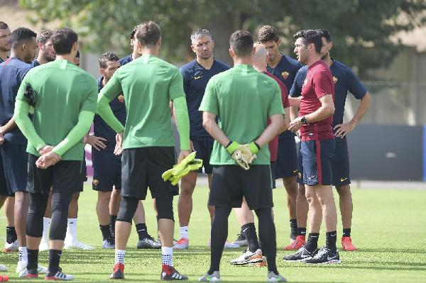 Il discorso di Fonseca alla squadra ©LaPresse