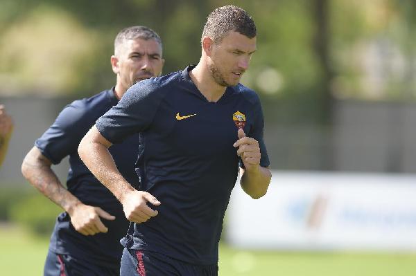 Dzeko si allena in attesa di conoscere il suo futuro ©LaPresse
