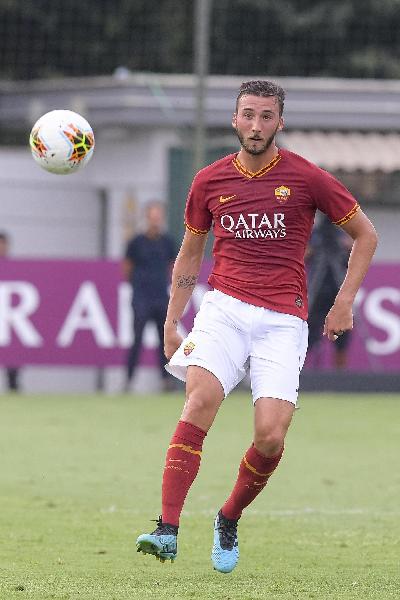 Bryan Cristante in campo a Trigoria ©LaPresse