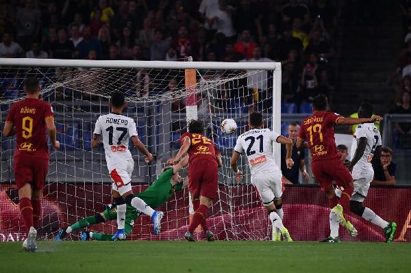 L'azione del vantaggio della Roma firmato Ünder ©LaPresse