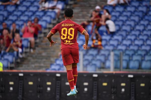 FOTO - La Roma ne fa quattro: le esultanze di Cristante, Dzeko, Mkhitaryan e Kluivert ©LaPresse