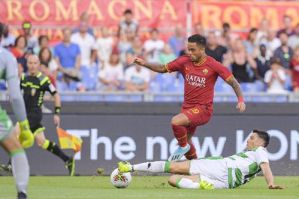 FOTO - La Roma ne fa quattro: le esultanze di Cristante, Dzeko, Mkhitaryan e Kluivert ©LaPresse