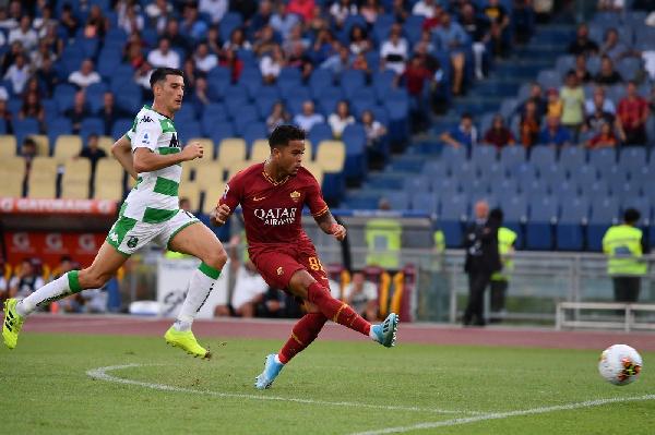 FOTO - La Roma ne fa quattro: le esultanze di Cristante, Dzeko, Mkhitaryan e Kluivert ©LaPresse