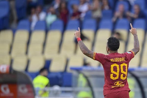FOTO - La Roma ne fa quattro: le esultanze di Cristante, Dzeko, Mkhitaryan e Kluivert ©LaPresse