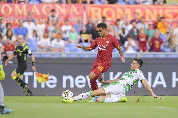 FOTO - La Roma ne fa quattro: le esultanze di Cristante, Dzeko, Mkhitaryan e Kluivert ©LaPresse