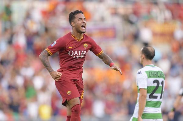 FOTO - La Roma ne fa quattro: le esultanze di Cristante, Dzeko, Mkhitaryan e Kluivert ©LaPresse
