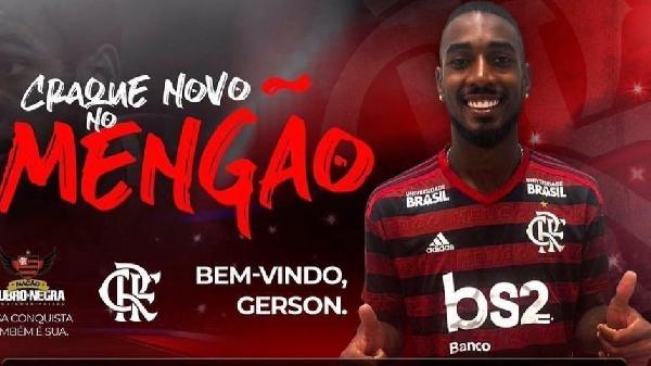 Flamengo, Gerson a sorpresa: 