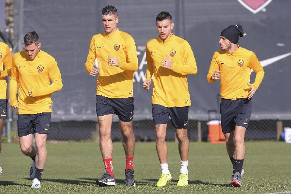 Veretout, Mancini, Pellegrini e Florenzi ©LaPresse